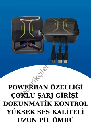 Dijital Göstergeli Bluetooth Kulaklık ve Bildirim Görebilen Akıllı Saat Alarm ve Titreşim