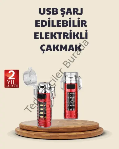Kamp Ve Outdoor İçin Çok Amaçlı Çakarlı Elektronik Çakmak