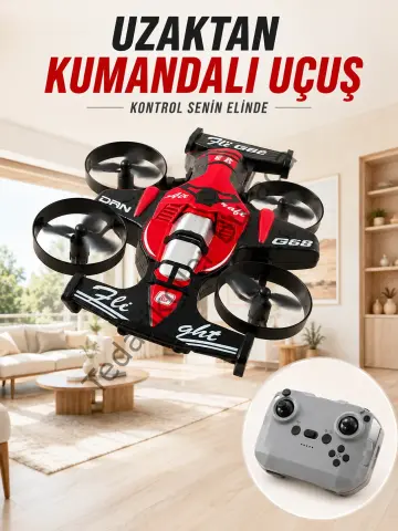 4 Pervaneli RC Drone Uzaktan Kumandalı 360 Derece Dönüşlü Akrobatik Uçan Oyuncak