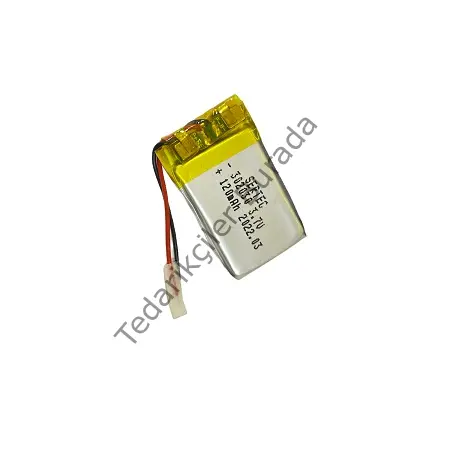 302030 3.7V 120 MAh Li-Polymer Pil Devreli/1.5A