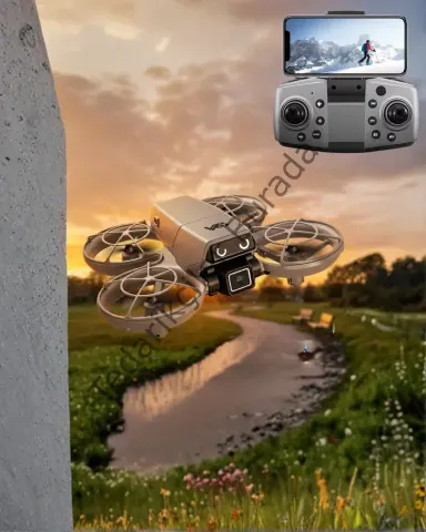 LED Işıklı Mini Drone Kameralı Headless ve APP Destekli