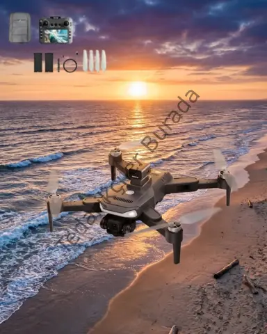 Akıllı Takip Özellikli 4K Drone Katlanabilir Tasarım Uzaktan Kontrollü Profesyonel Çekim Dronu