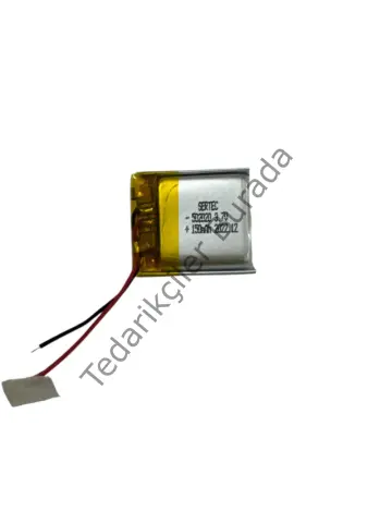 502020 3.7V 150mAh Li-Polymer Pil Devreli/1.5A