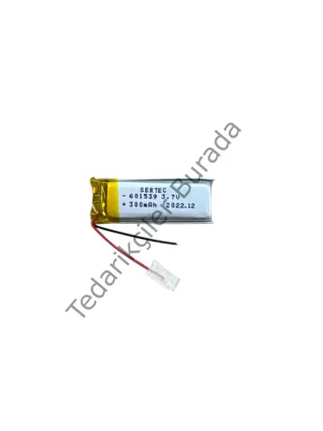 601539 3.7V 300 MAh Li-Polymer Pil Devreli/1.5A