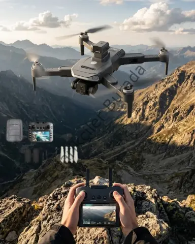 Katlanabilir GPS Destekli Akıllı Drone 4K Kamera Uzun Uçuş Süresi ve Engel Algılama Özellikli