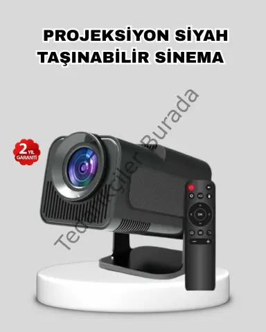 Akıllı Projeksiyon Cihazı HDMI USB Bağlantılı Taşınabilir Enerji Tasarruflu