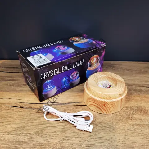 Usb`li Dönen Cam Küre Kalp Gül