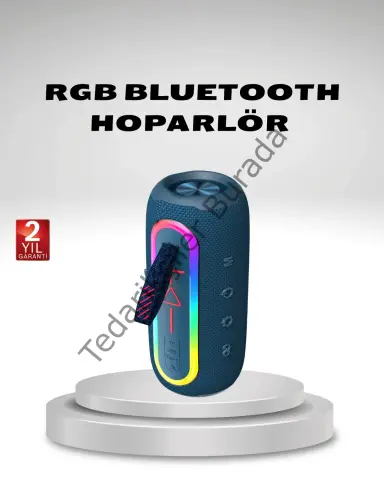 Taşınabilir Mini Bluetooth Hoparlör Güçlü Ses ve Şık Kırmızı Tasarım