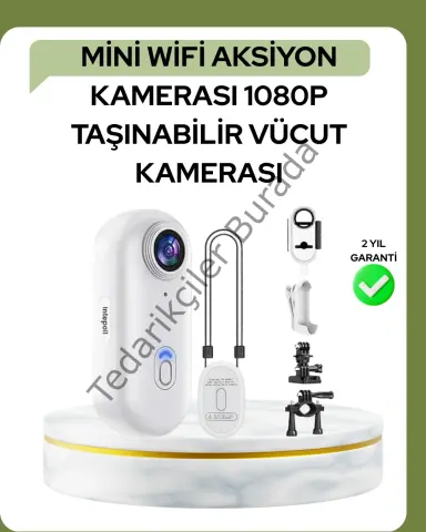 1080P WiFi Spor Kamerası Su Geçirmez Mini Aksiyon Kamera