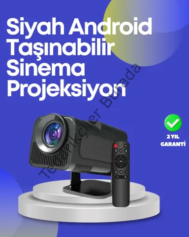 HDMI, USB ve Kulaklık Girişli Çoklu Bağlantı Seçenekli Projektör