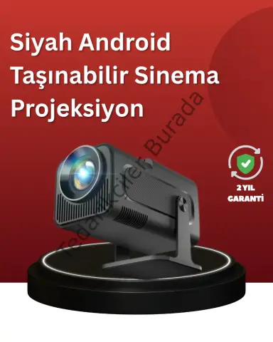 Uzun Ömürlü Lamba ve Dahili Hoparlörlü Ev Sinema Projektörü