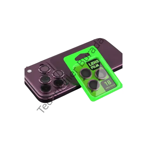 Newface Apple İphone 18 Pro Max Raze Metal Kamera Lens - Bordo