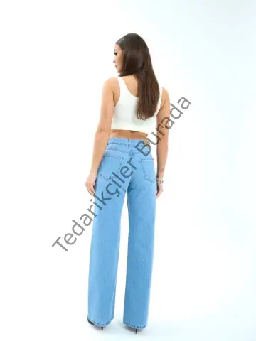7044 KOT PANTOLON-MAVİ