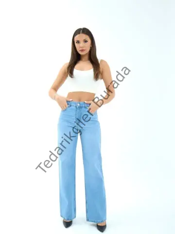 7044 KOT PANTOLON-MAVİ