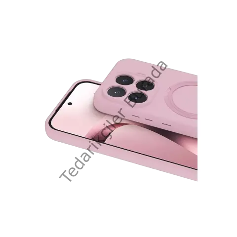 Newface Xiaomi Mi 17t Pro Regal Magsafe Standlı Kapak - Açık Pembe
