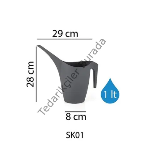 Sulama Kabı 1 Litre Antrasit