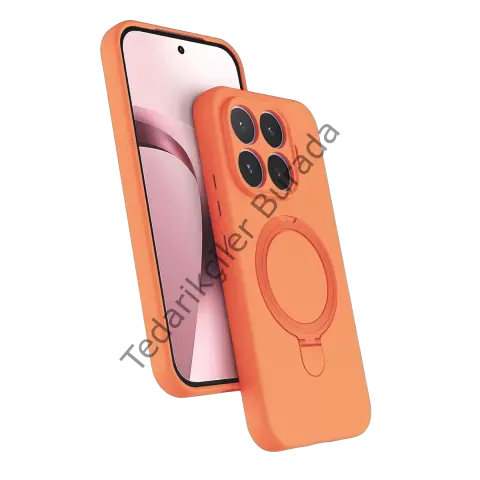 Newface Xiaomi Mi 17t Pro Regal Magsafe Standlı Kapak - Turuncu
