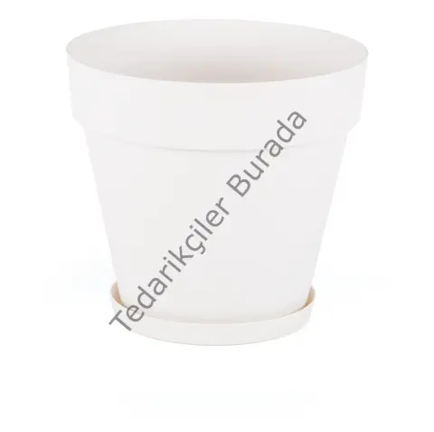 Yalı Saksı Dekoratif Tabaklı Saksı 3 Litre