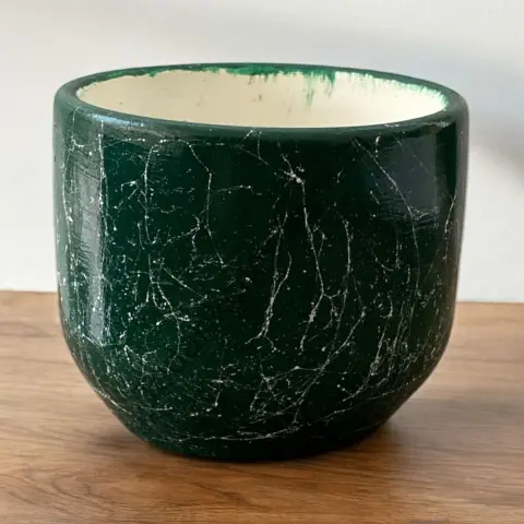 Dekoratif Beton Saksılık - Mermer Efektli - 8 cm Üretim Saksı için Saksı Kabı