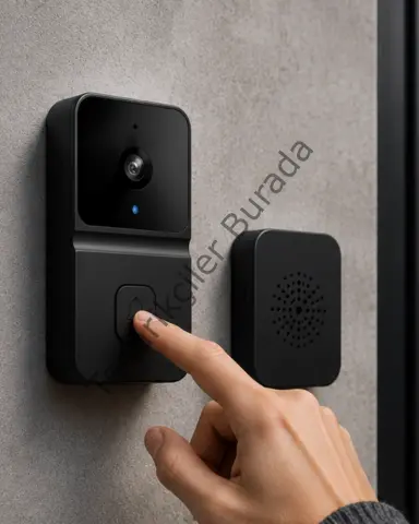 Mobil Kontrollü Wifi Kapı Zili Kameralı Ev Güvenlik Çözümü Yeni Nesil