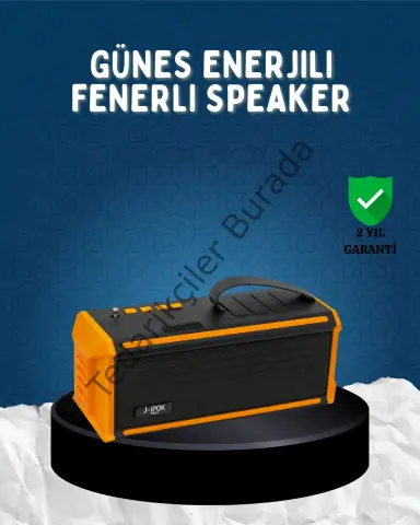 J-ıpox P520 Bluetooth Hoparlör 8w Güçlü Ses Solar Şarj Fm Radyo