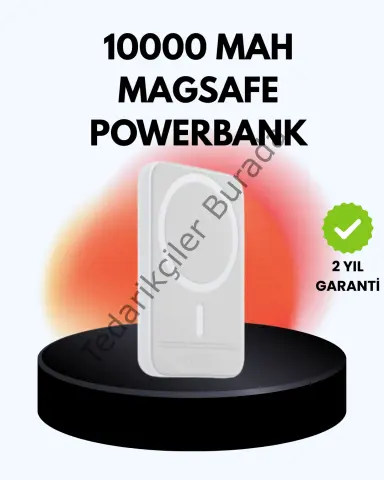 Ultra İnce Manyetik Powerbank Hızlı Şarj, Güçlü Tutuş, 10000 Mah Kapasite
