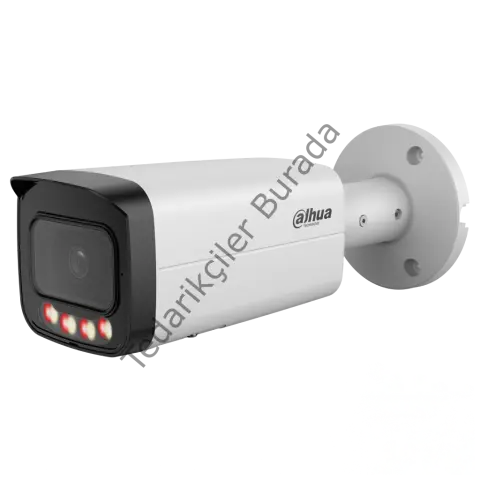 DAHUA IPC-HFW21249T-AS-IL  12Mpix, 3,6mm Lens,SD Kart, Smart Dual Light, H265+, 30Mt Gece Görüşü, IP67, Dahili Mikrofon, PoE Bullet IP Kamera (Beyaz)