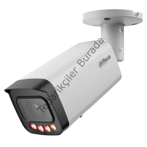 DAHUA IPC-HFW21249T-AS-IL  12Mpix, 3,6mm Lens,SD Kart, Smart Dual Light, H265+, 30Mt Gece Görüşü, IP67, Dahili Mikrofon, PoE Bullet IP Kamera (Beyaz)