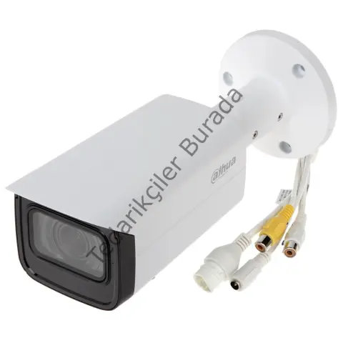 DAHUA IPC-HFW2841T-ZAS-27135, 8Mpix, 2,7-13,5mm Motorize Lens, H265+, 80Mt Gece Görüşü, Dahili Mikrofon, Starlight, IP67,  PoE Bullet IP Kamera