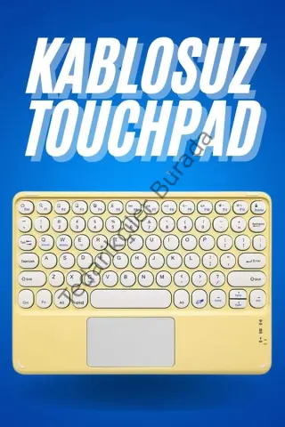 Bluetooth Touchpad Klavye Ultra İnce Taşınabilir Q Klavye Yeni Nesil