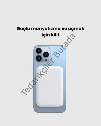 Kablosuz Magsafe Powerbank İphone Uyumlu, 10000 Mah, Isı Dağılımlı