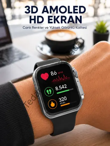 Gelişmiş Özellikli Akıllı Saat Dayanıklı Yapı Ve Amoled Ekran Yeni Nesil