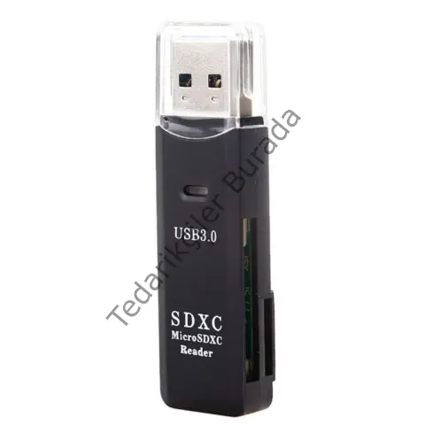 2in1 Usb 3.0 Micro Sd Hafıza Kartı - Tf Kart Okuyucu Hub Adaptör Veri Aktarıcı Bx40