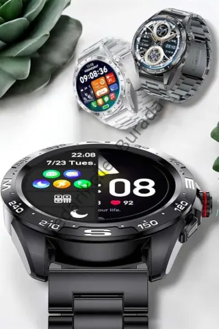 Akıllı Saat Sağlık Ve Fitness Takibi Bluetooth Bağlantılı Dokunmatik Ekran