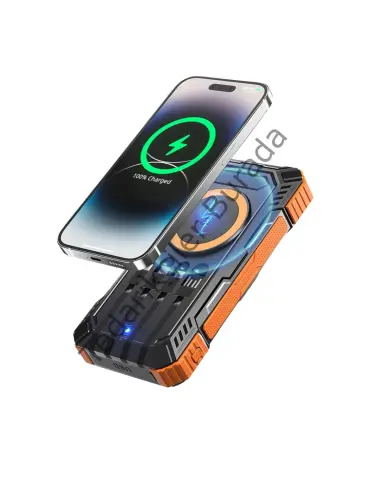 20000 Mah Solar Powerbank Kablosuz Şarj Özellikli Kamp Ve Seyahat İçin Taşınabilir Güç Kaynağı