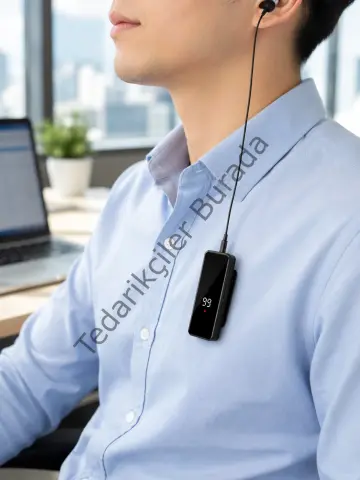 Dijital Ekranlı Bluetooth Kulaklık Tek Kulaklıklı Klipsli Kompakt Tasarım