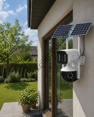 Güneş Enerjili Yayla Kamerası 4g Sım Kartlı 9mp Solar Güvenlik Kamerası