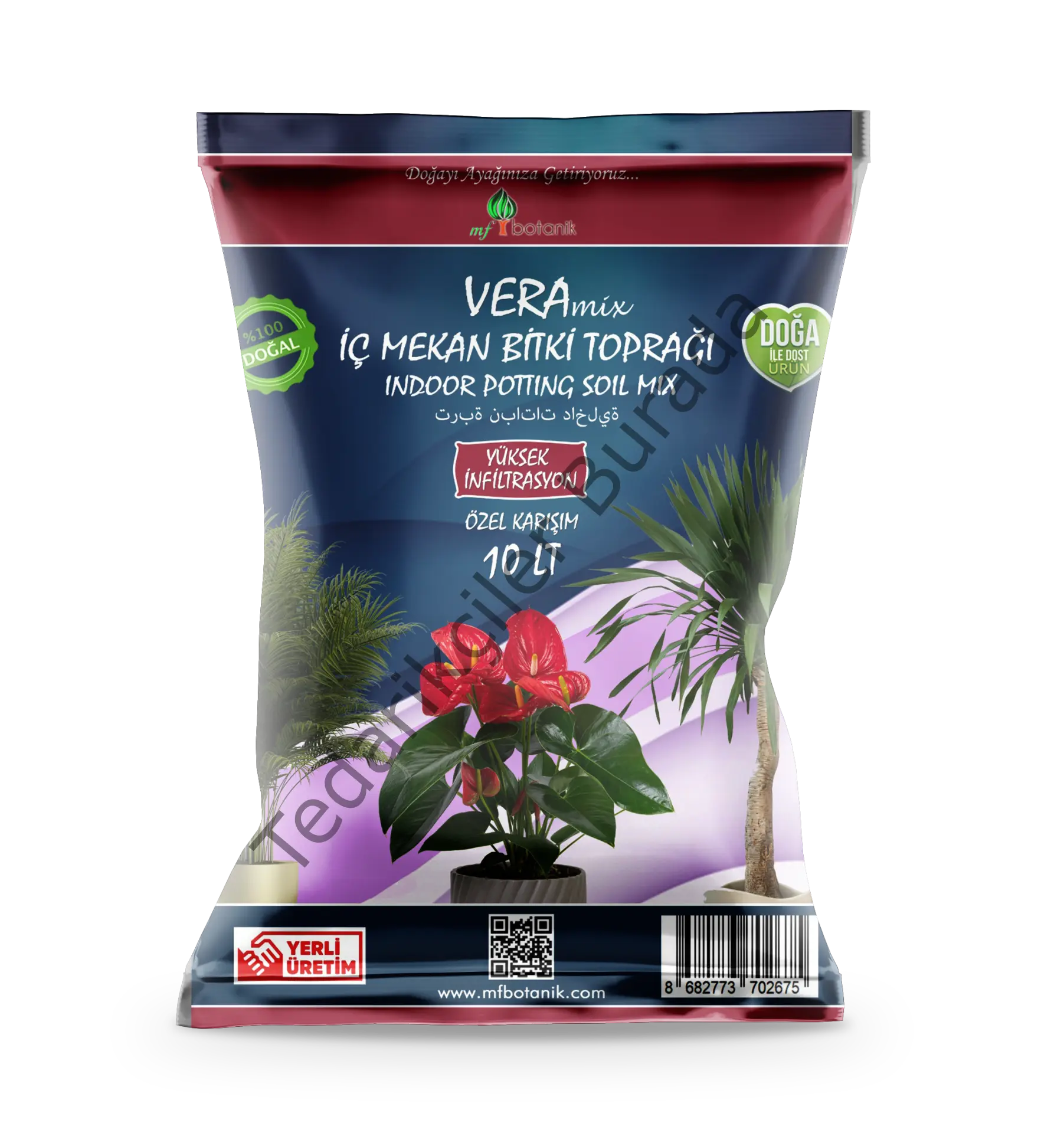 Vera Iç Mekan Bitki Toprağı 10 Litre Iç Mekan Çiçek Toprağı Toprak Harcı
