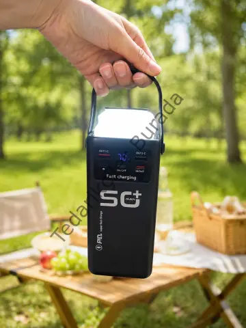 Hızlı Şarj Powerbank 50.000 Mah 4 Dahili Kablolu Led Aydınlatmalı Dijital Göstergeli Taşınabilir Batarya