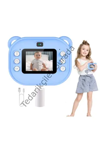 Dijital Video Kayıt Fotoğraf Çocuk Kamerası Anlık Termal Resim Kağıt Baskılı