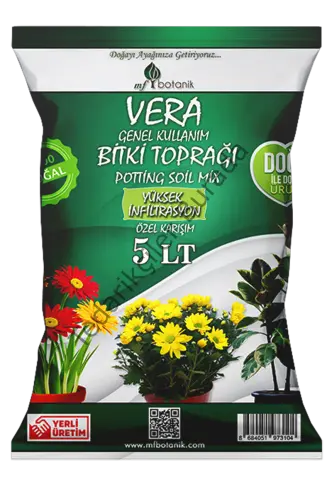 Vera Genel Kullanım İthal Bitki Toprağı 5 Litre