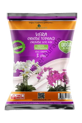 Orkide Bakım Seti | Orkide Toprağı 3 Litre Vera-Plus Orkide Besini 500Ml