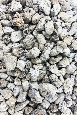 MF Botanik  Beyaz Pomza Taşı 4-8 mm  15 Litre Volkanik Ponza Taşı