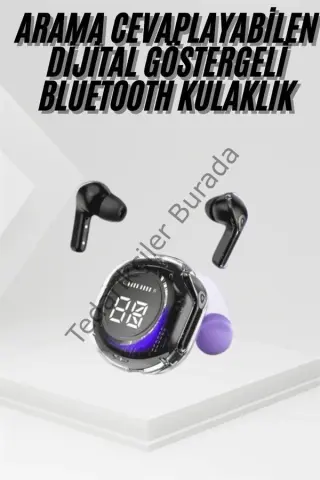 Kablosuz Dijital Göstergeli Powerbanklı Ios Ve  Android Uyumlu Kulaklık