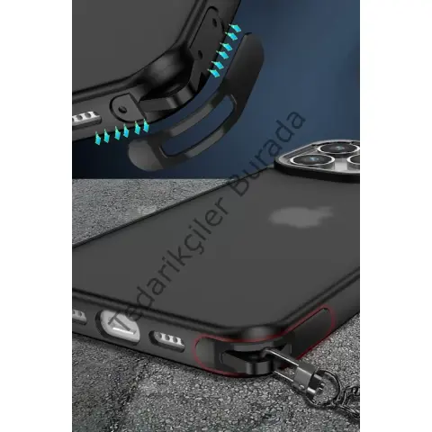 Apple İphone 14 Kılıf Elegant Kapak - Titan Gri
