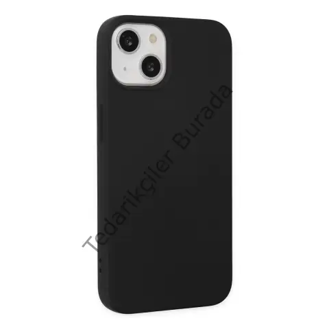 Apple İphone 14 Kılıf Nano İçi Kadife Silikon - Siyah