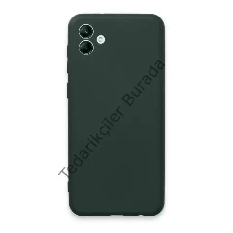 Samsung Galaxy A04e Kılıf First Silikon - Koyu Yeşil