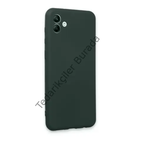Samsung Galaxy A04e Kılıf First Silikon - Koyu Yeşil