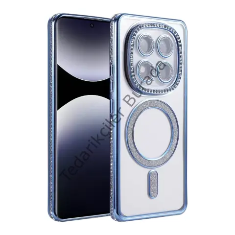 Xiaomi Redmi Note 14 Pro 5g Joke Simli Magneticsafe Kılıf - Mavi