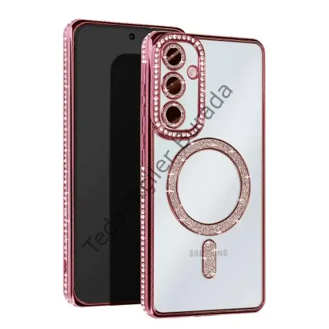 Samsung Galaxy S24 Fe Joke Simli Magneticsafe Kılıf - Pembe